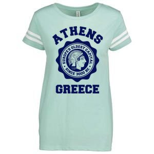 Athens Greece Athena From Ancient Greek Enza Ladies Jersey Football T-Shirt