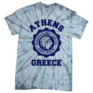 Athens Greece Athena From Ancient Greek Tie-Dye T-Shirt