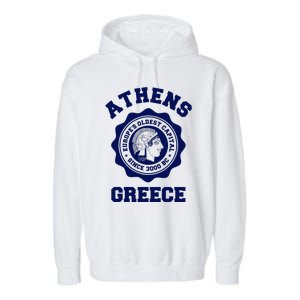 Athens Greece Athena From Ancient Greek Garment-Dyed Fleece Hoodie