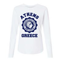 Athens Greece Athena From Ancient Greek Womens Cotton Relaxed Long Sleeve T-Shirt