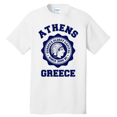 Athens Greece Athena From Ancient Greek Tall T-Shirt