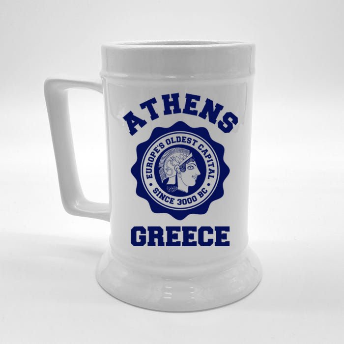 Athens Greece Athena From Ancient Greek Beer Stein