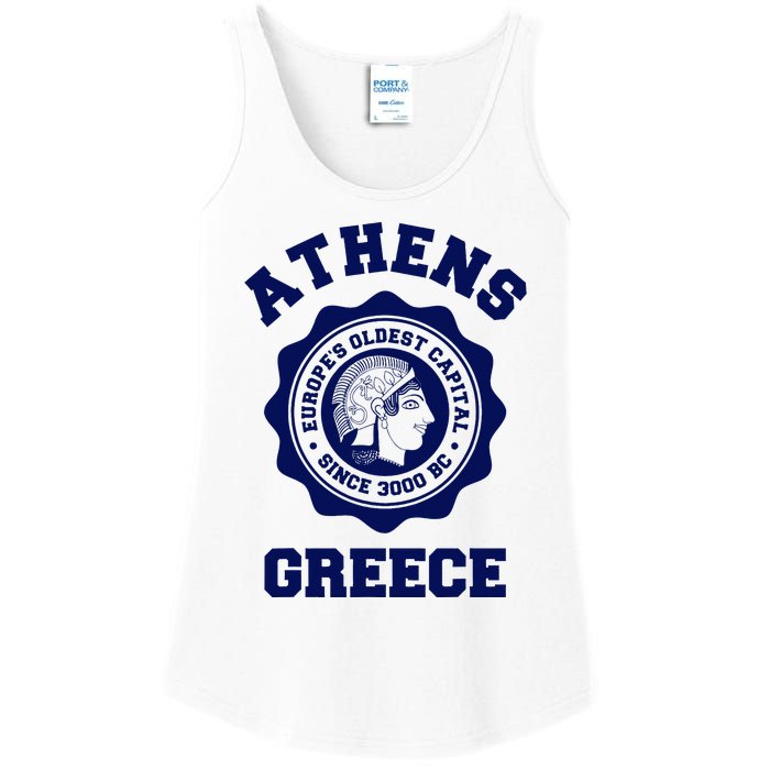 Athens Greece Athena From Ancient Greek Ladies Essential Tank