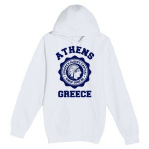 Athens Greece Athena From Ancient Greek Premium Pullover Hoodie