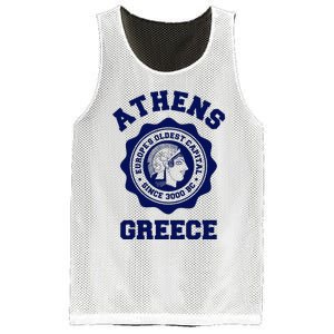 Athens Greece Athena From Ancient Greek Mesh Reversible Basketball Jersey Tank