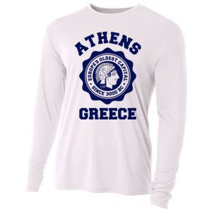 Athens Greece Athena From Ancient Greek Cooling Performance Long Sleeve Crew