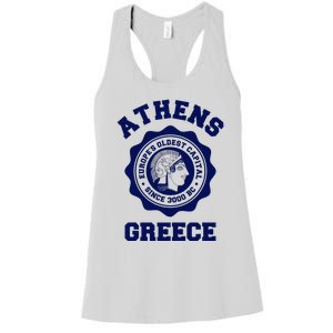 Athens Greece Athena From Ancient Greek Women's Racerback Tank