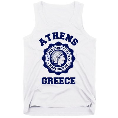 Athens Greece Athena From Ancient Greek Tank Top