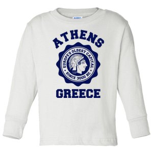 Athens Greece Athena From Ancient Greek Toddler Long Sleeve Shirt