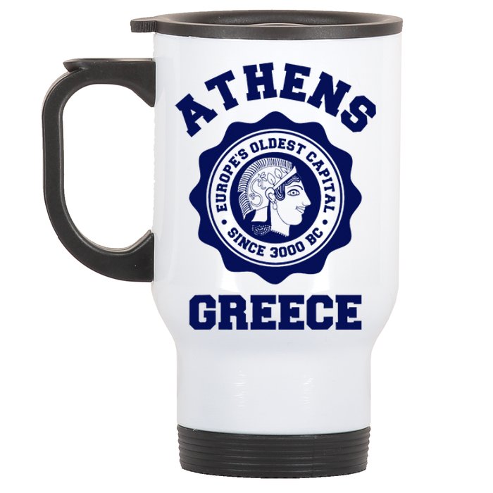 Athens Greece Athena From Ancient Greek Stainless Steel Travel Mug