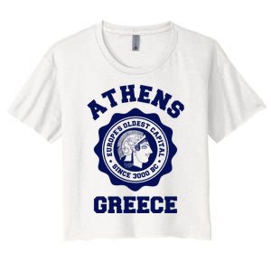 Athens Greece Athena From Ancient Greek Women's Crop Top Tee