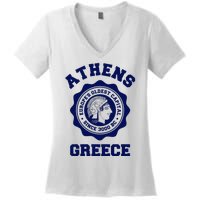 Athens Greece Athena From Ancient Greek Women's V-Neck T-Shirt