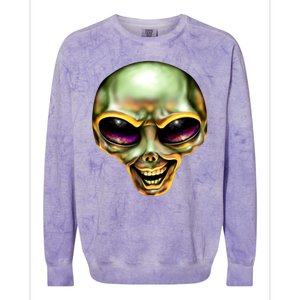 Alien Grin Colorblast Crewneck Sweatshirt