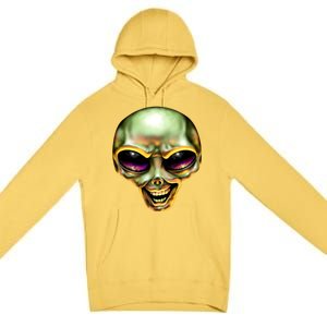 Alien Grin Premium Pullover Hoodie