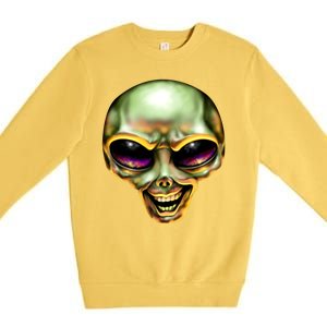 Alien Grin Premium Crewneck Sweatshirt