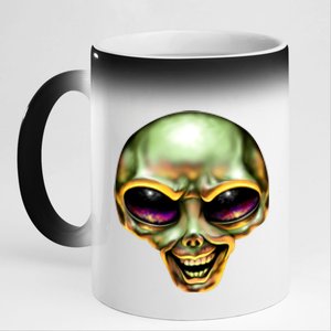 Alien Grin 11oz Black Color Changing Mug