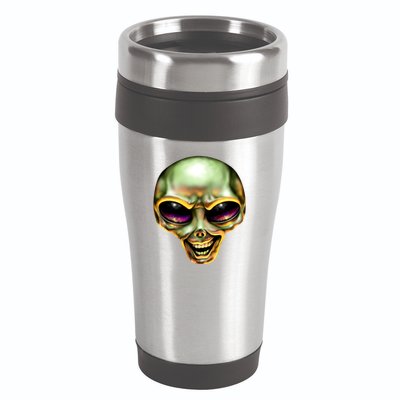 Alien Grin 16oz Travel Tumbler