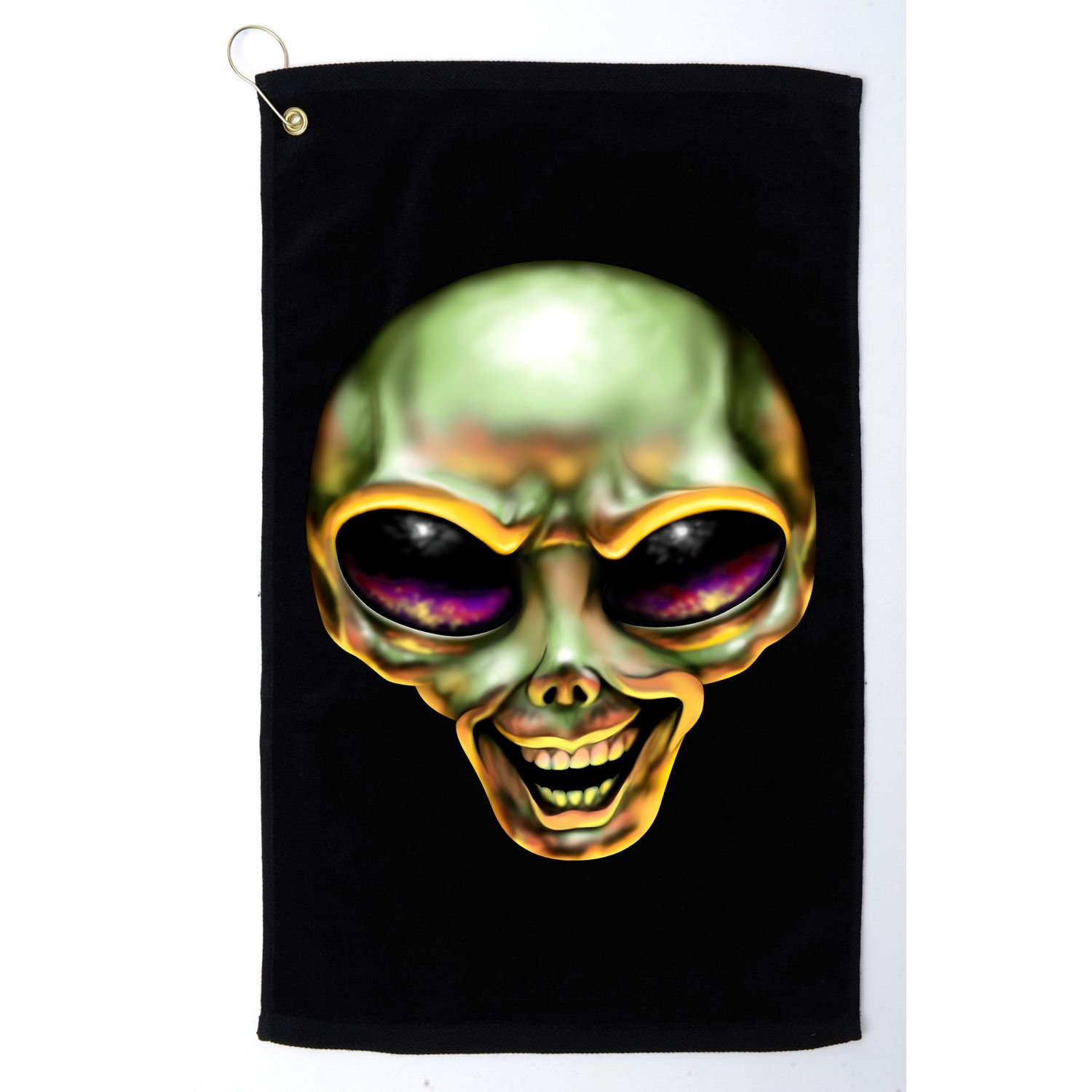Alien Grin Golf Towel