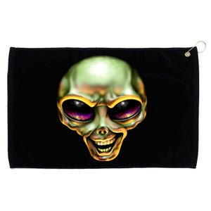 Alien Grin Grommeted Golf Towel