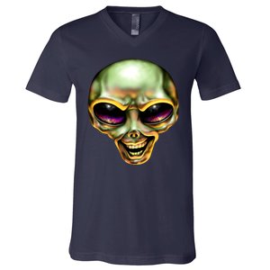 Alien Grin V-Neck T-Shirt