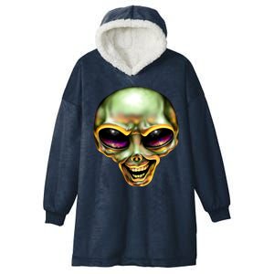 Alien Grin Hooded Wearable Blanket