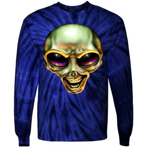 Alien Grin Tie-Dye Long Sleeve Shirt