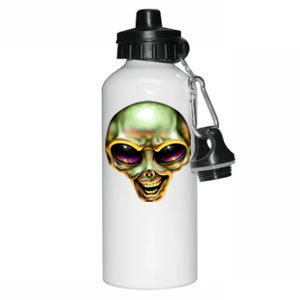 Alien Grin Aluminum Water Bottle