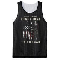 Ar15 Gun American Flag Colors DonT Run They Reload Mesh Reversible Basketball Jersey Tank