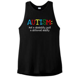 Autistic Gifts Adult Different Ability Autism Awareness Ladies PosiCharge Tri-Blend Wicking Tank