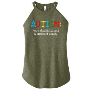 Autistic Gifts Adult Different Ability Autism Awareness Women's Perfect Tri Rocker Tank