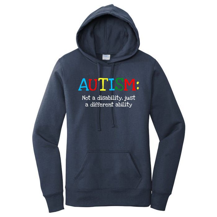 Autistic Gifts Adult Different Ability Autism Awareness Women's Pullover Hoodie