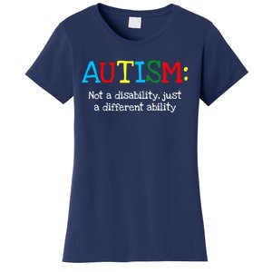 Autistic Gifts Adult Different Ability Autism Awareness Women's T-Shirt