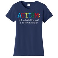 Autistic Gifts Adult Different Ability Autism Awareness Women's T-Shirt