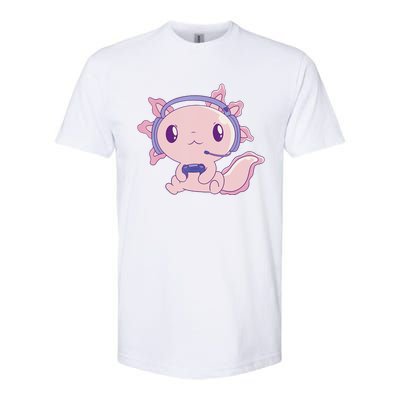 Axolotl Gaming Animals Cute Gamer Axolotl Softstyle® CVC T-Shirt