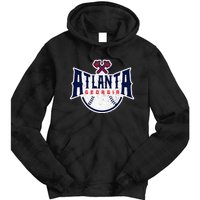 Atlanta Georgia Atl Vintage Baseball Retro Throwback Tie Dye Hoodie