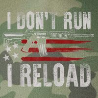 AR15 Gun American Flag I Don't Run I Reload I Dont Run Legacy Tie Dye Trucker Hat