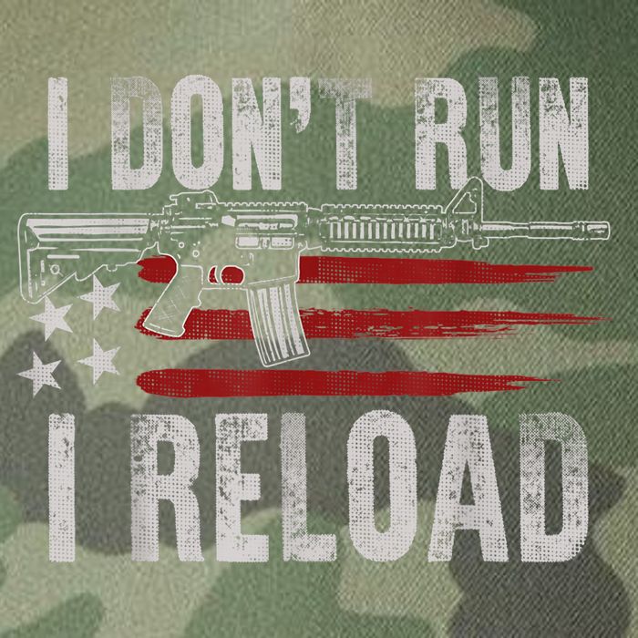 AR15 Gun American Flag I Don't Run I Reload I Dont Run Legacy Tie Dye Trucker Hat