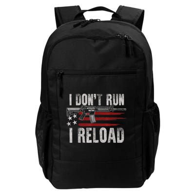 AR15 Gun American Flag I Don't Run I Reload I Dont Run Backpack