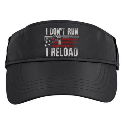 AR15 Gun American Flag I Don't Run I Reload I Dont Run Adult Drive Performance Visor