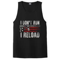 AR15 Gun American Flag I Don't Run I Reload I Dont Run PosiCharge Competitor Tank