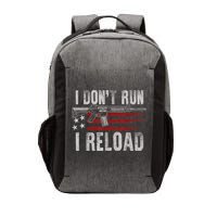 AR15 Gun American Flag I Don't Run I Reload I Dont Run Vector Backpack
