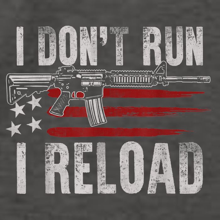 AR15 Gun American Flag I Don't Run I Reload I Dont Run Vector Backpack