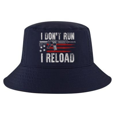 AR15 Gun American Flag I Don't Run I Reload I Dont Run Cool Comfort Performance Bucket Hat