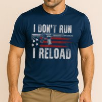 AR15 Gun American Flag I Don't Run I Reload I Dont Run Performance Shirt