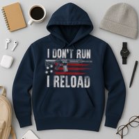 AR15 Gun American Flag I Don't Run I Reload I Dont Run Hoodie