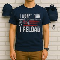AR15 Gun American Flag I Don't Run I Reload I Dont Run T-Shirt