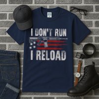 AR15 Gun American Flag I Don't Run I Reload I Dont Run Tall T-Shirt
