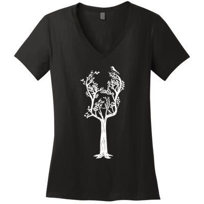 Acoustic Guitar Women's V-Neck T-Shirt