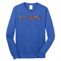 Autism Gift Autism Awareness Be Kind Colorful Puzzle Pieces Cute Gift Long Sleeve Shirt