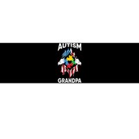 Autism Grandpa American Flag Autism Awareness Puzzle Bumper Sticker